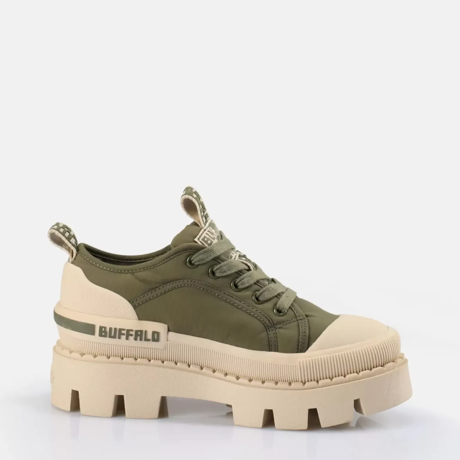 Cheap BUFFALO Raven Laceup Lo Men Beige