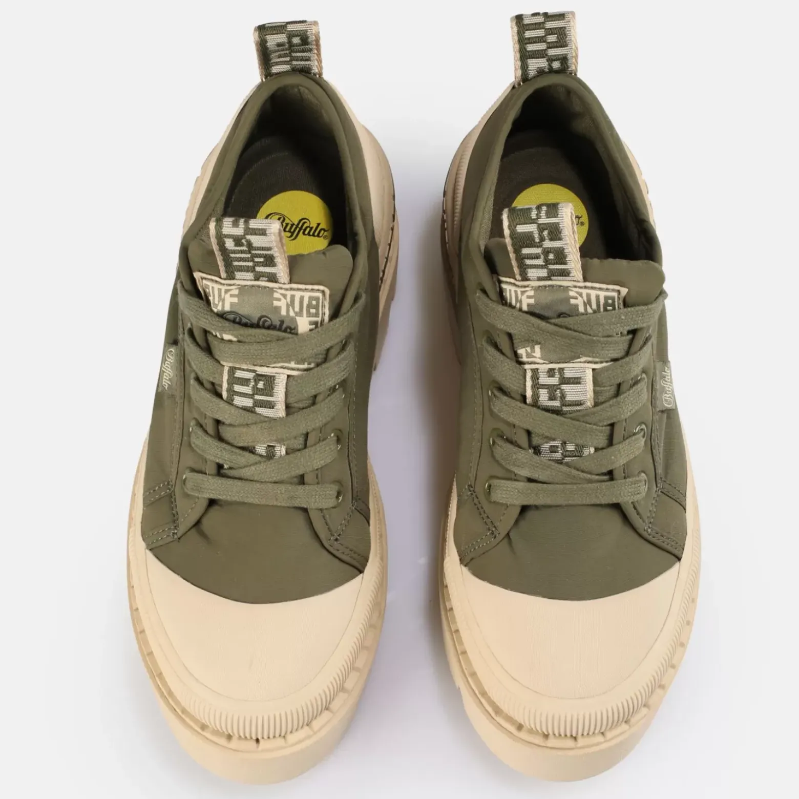 Cheap BUFFALO Raven Laceup Lo Men Beige