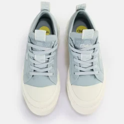 Clearance BUFFALO Raven Lo Bakets Basses Vegan Clair Bleu