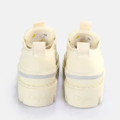 Fashion BUFFALO Raven Lo Baskets Basses Vegan Creme