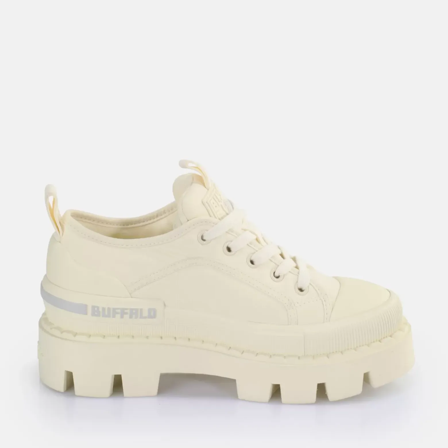 Fashion BUFFALO Raven Lo Baskets Basses Vegan Creme