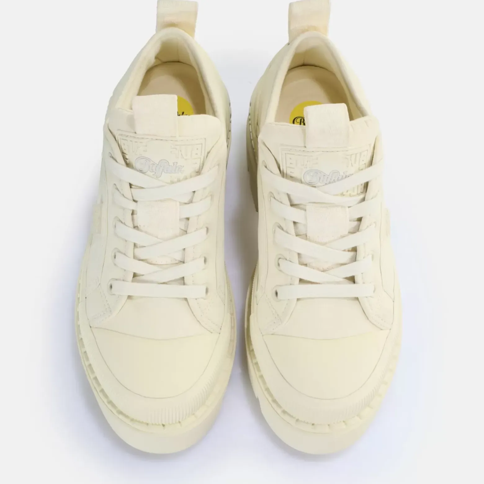 Fashion BUFFALO Raven Lo Baskets Basses Vegan Creme