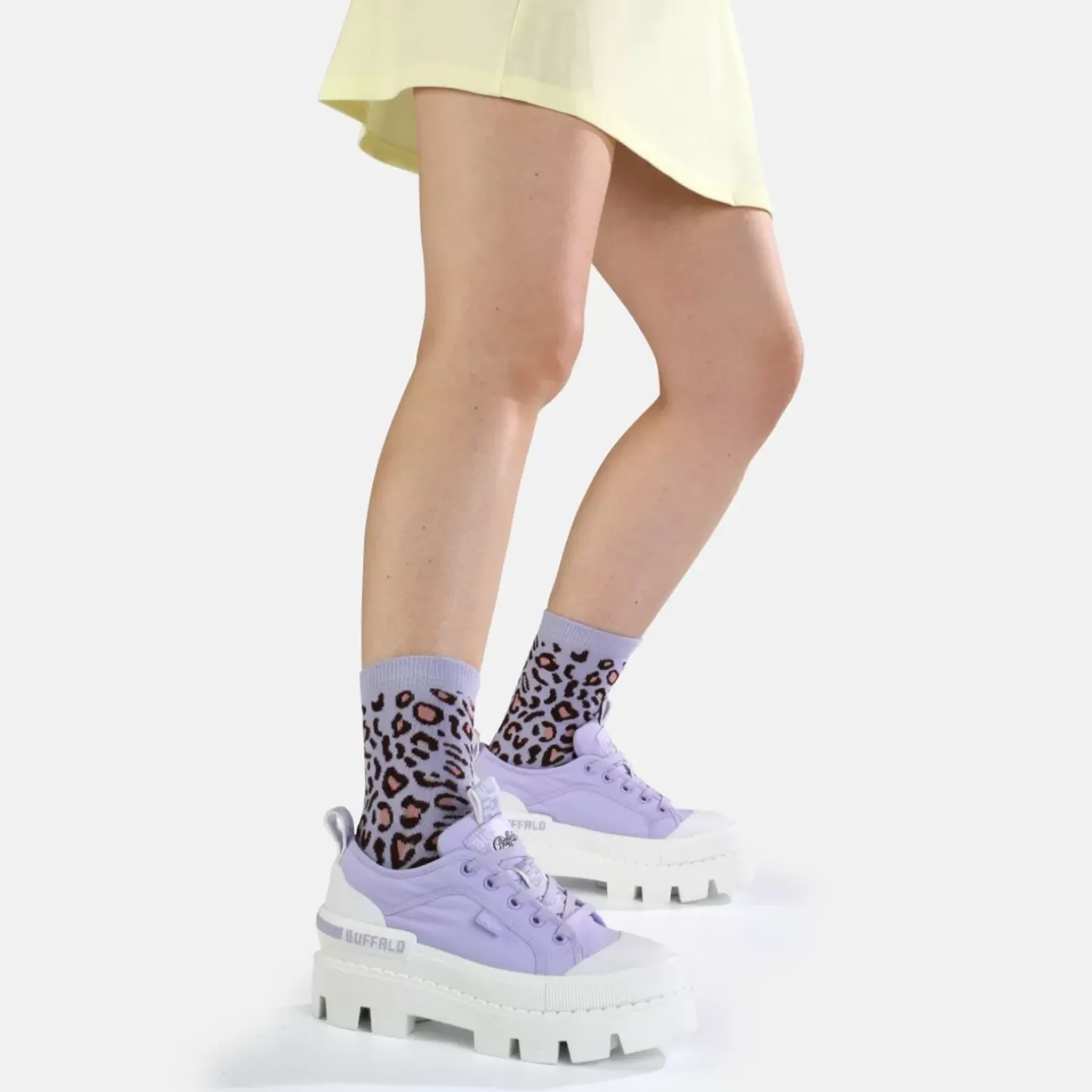 Hot BUFFALO Raven Lo Baskets Veganes Lavande