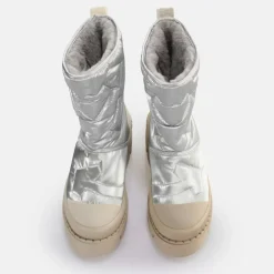 Clearance BUFFALO Raven Snow Boot Bottines Vegan Argent