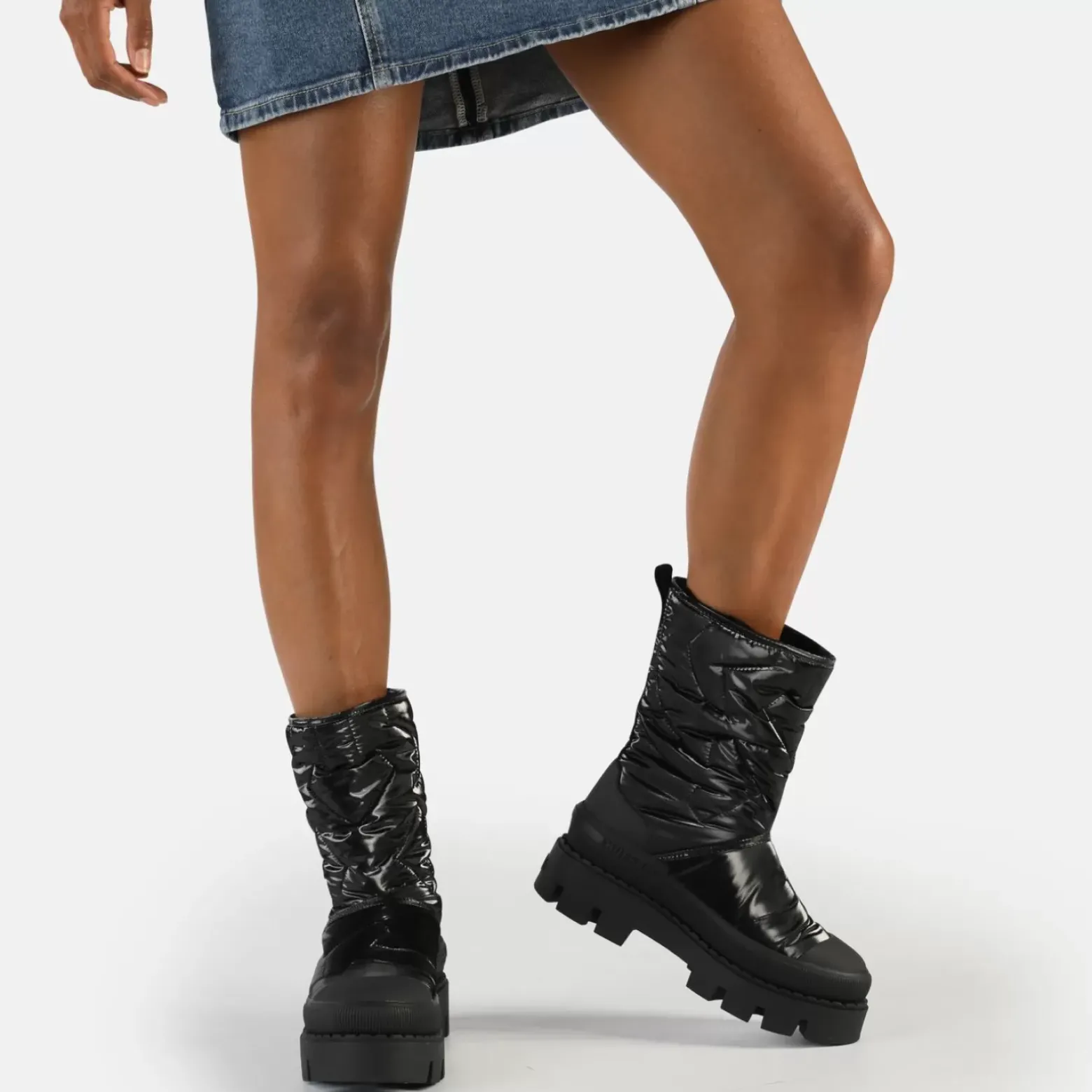 Discount BUFFALO Raven Snow Boot Bottines Vegan Noir