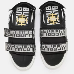 Fashion BUFFALO Raven Tec Claquettes Veganes Noir