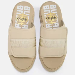New BUFFALO Raven Tec-Sld Men Sandales Veganes Beige