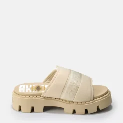 New BUFFALO Raven Tec-Sld Men Sandales Veganes Beige