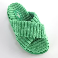 Discount BUFFALO Rey Cross Claquettes De Piscine A Plateforme Veganes Vert