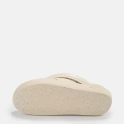 New BUFFALO Rey Flip Sandales A Plateforme Veganes Coloris Creme