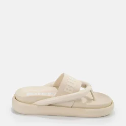 New BUFFALO Rey Flip Sandales A Plateforme Veganes Coloris Creme