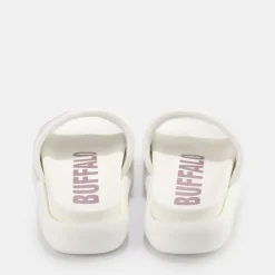 Shop BUFFALO Rey Mules Veganes Blanc-Mauve Violet