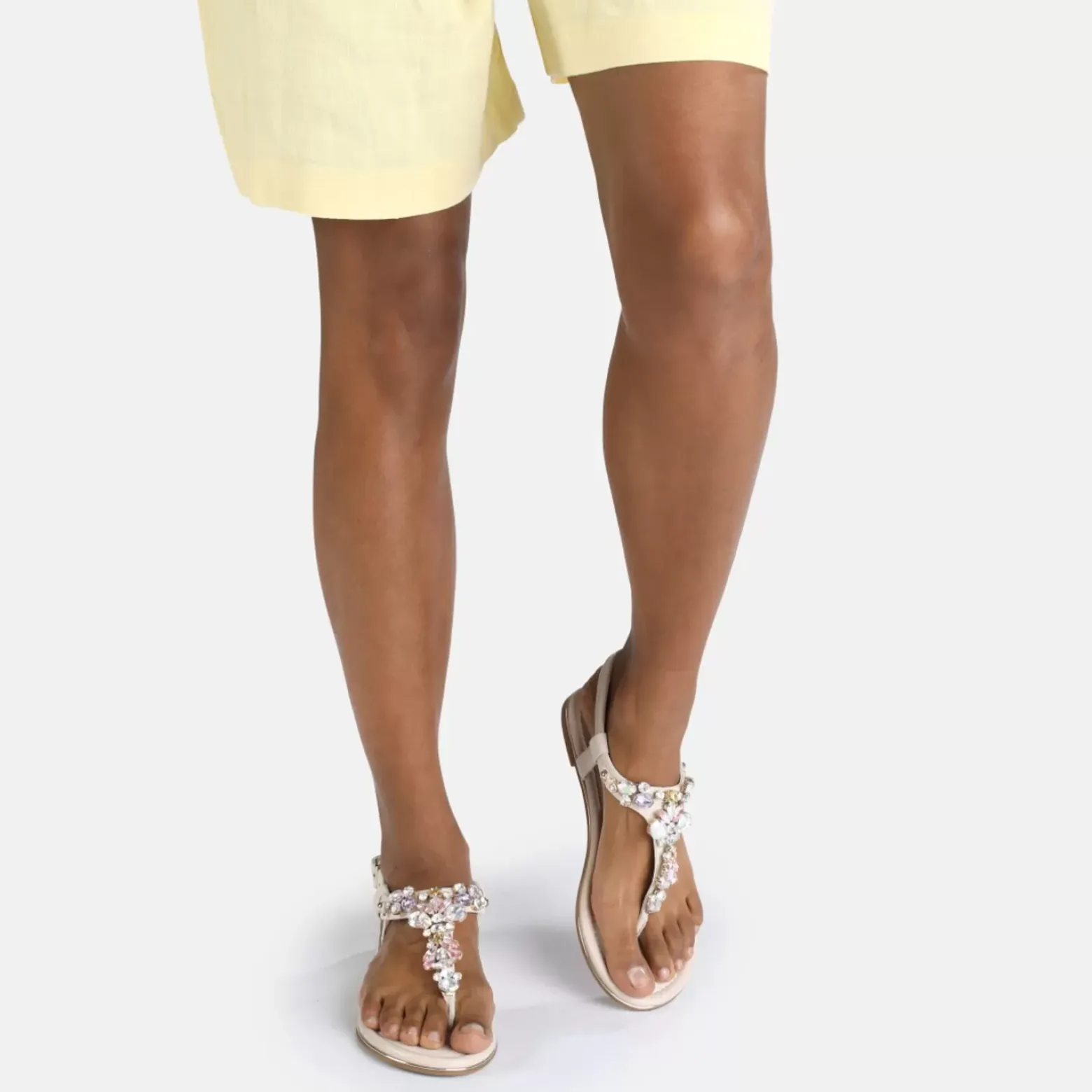 New BUFFALO Rhonda Sandales Veganes Beige