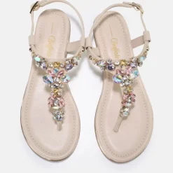 New BUFFALO Rhonda Sandales Veganes Beige