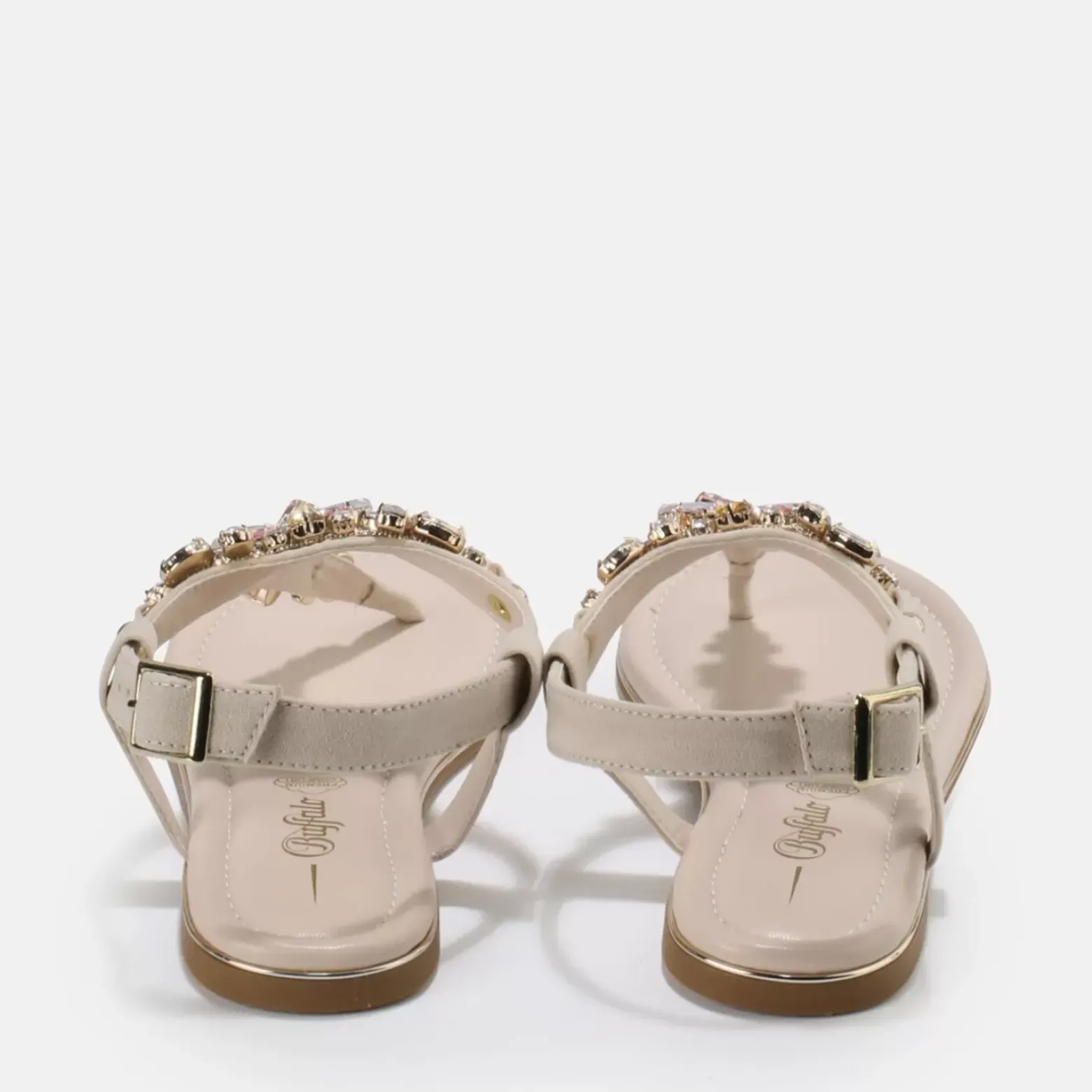 New BUFFALO Rhonda Sandales Veganes Beige