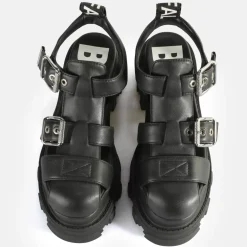 Store BUFFALO Riot Trawl Sandales A Talon Veganes Noir