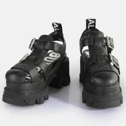 Store BUFFALO Riot Trawl Sandales A Talon Veganes Noir