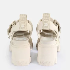 Cheap BUFFALO Riot Trawl Sandales A Talon Veganes Creme