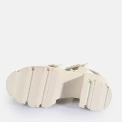 Cheap BUFFALO Riot Trawl Sandales A Talon Veganes Creme