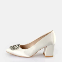 Sale BUFFALO Robyn Glam Sandales A Talon Ivoire Blanc