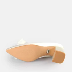 New BUFFALO Robyn Rose Sandales A Talon Ivoire Blanc