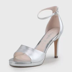 Outlet BUFFALO Ronja Heeled Sandal Silver Argent