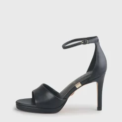 Outlet BUFFALO Ronja-Sandal Heel-Imi Nappa-Black Noir