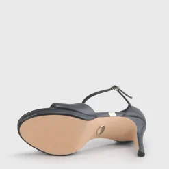Outlet BUFFALO Ronja-Sandal Heel-Imi Nappa-Black Noir
