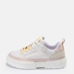 Sale BUFFALO Rse Fox Lo Baskets Veganes Blanc Rose Vif