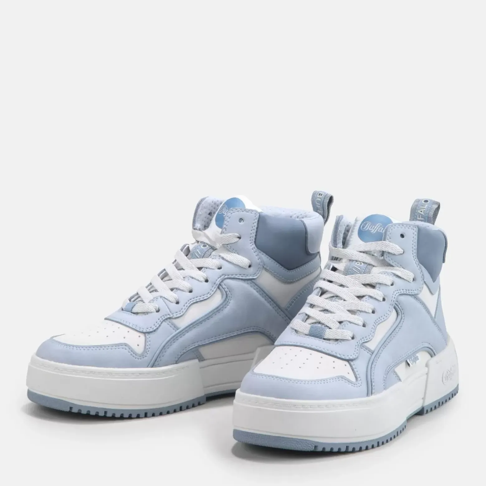 Cheap BUFFALO Rse Mid Baskets Hautes Veganes Bleu