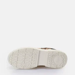 Cheap BUFFALO Rse V2 Baskets Basses Vegan Leopard/Noir/Rose Rose Vif