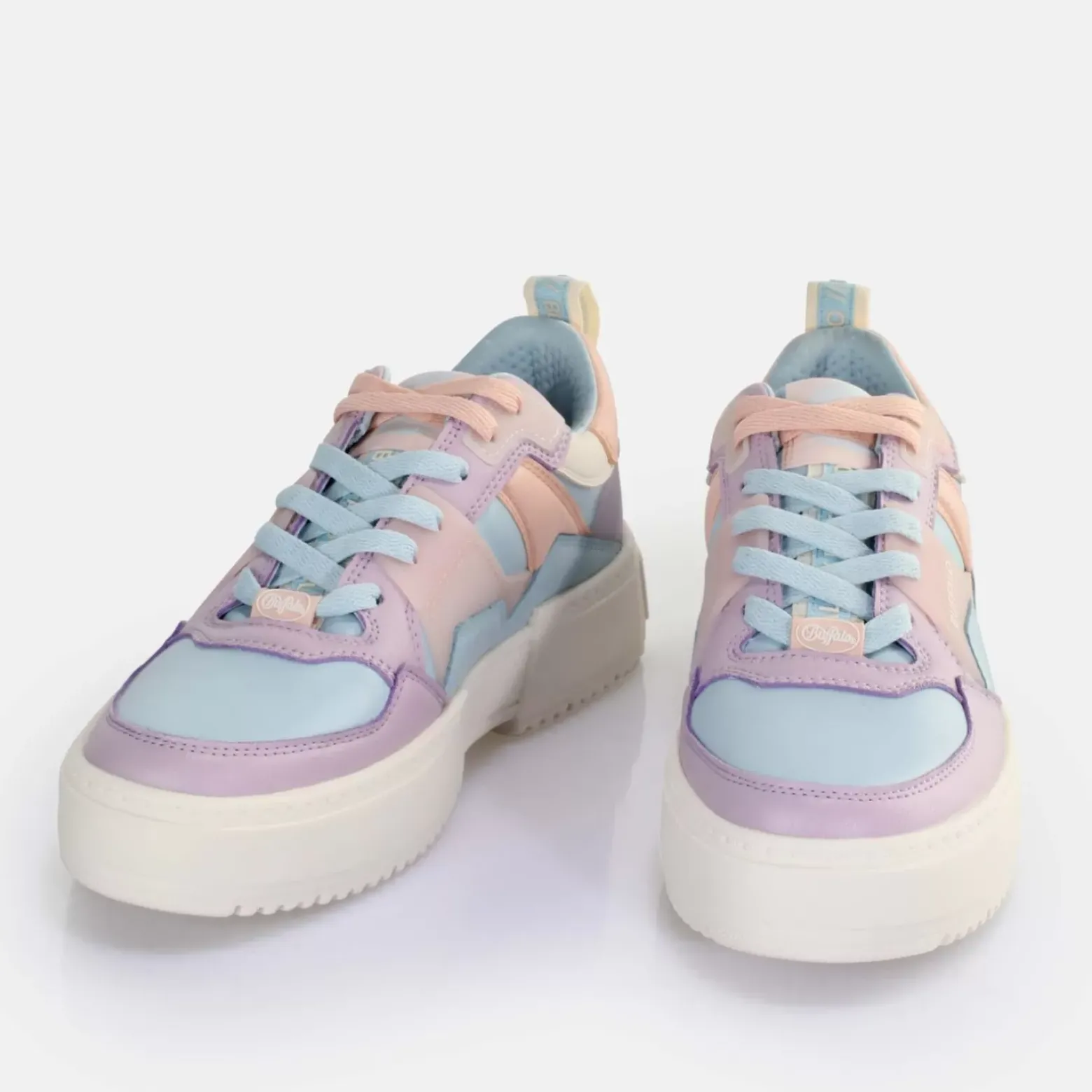 Cheap BUFFALO Rse V2 Baskets Basses Vegan Violet/Bleu Clair Bleu/Mauve