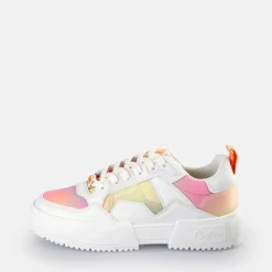 Online BUFFALO Rse V2 Baskets Basses Veganes Tie Dye Corail/ Vert