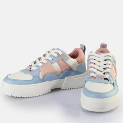 Clearance BUFFALO Rse V2 Baskets Basses Veganes Ciel/Rose Clair Bleu