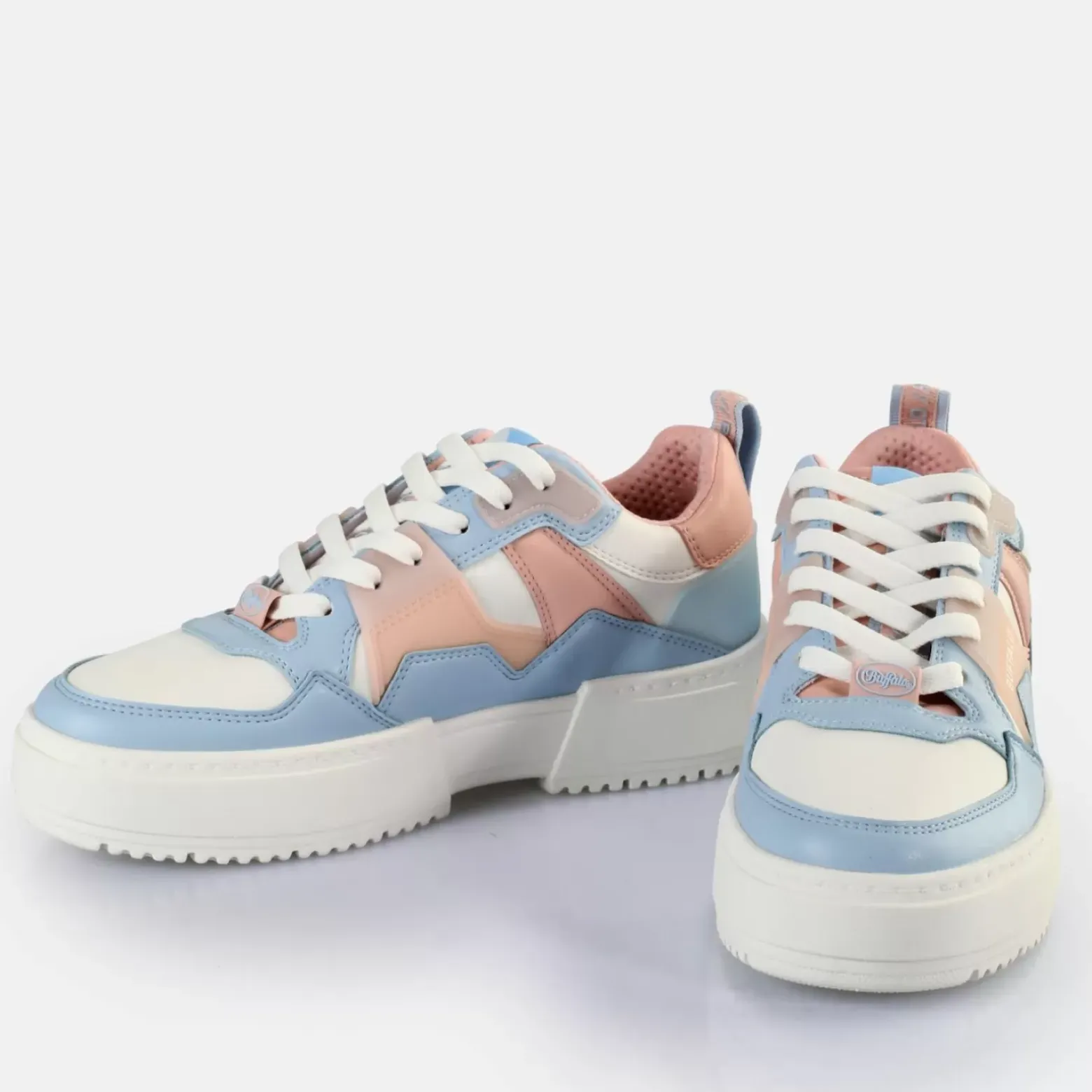 Clearance BUFFALO Rse V2 Baskets Basses Veganes Ciel/Rose Clair Bleu