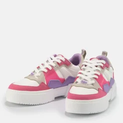 Fashion BUFFALO Rse V2 Baskets Basses Veganes Blanc/ /Rose Violet