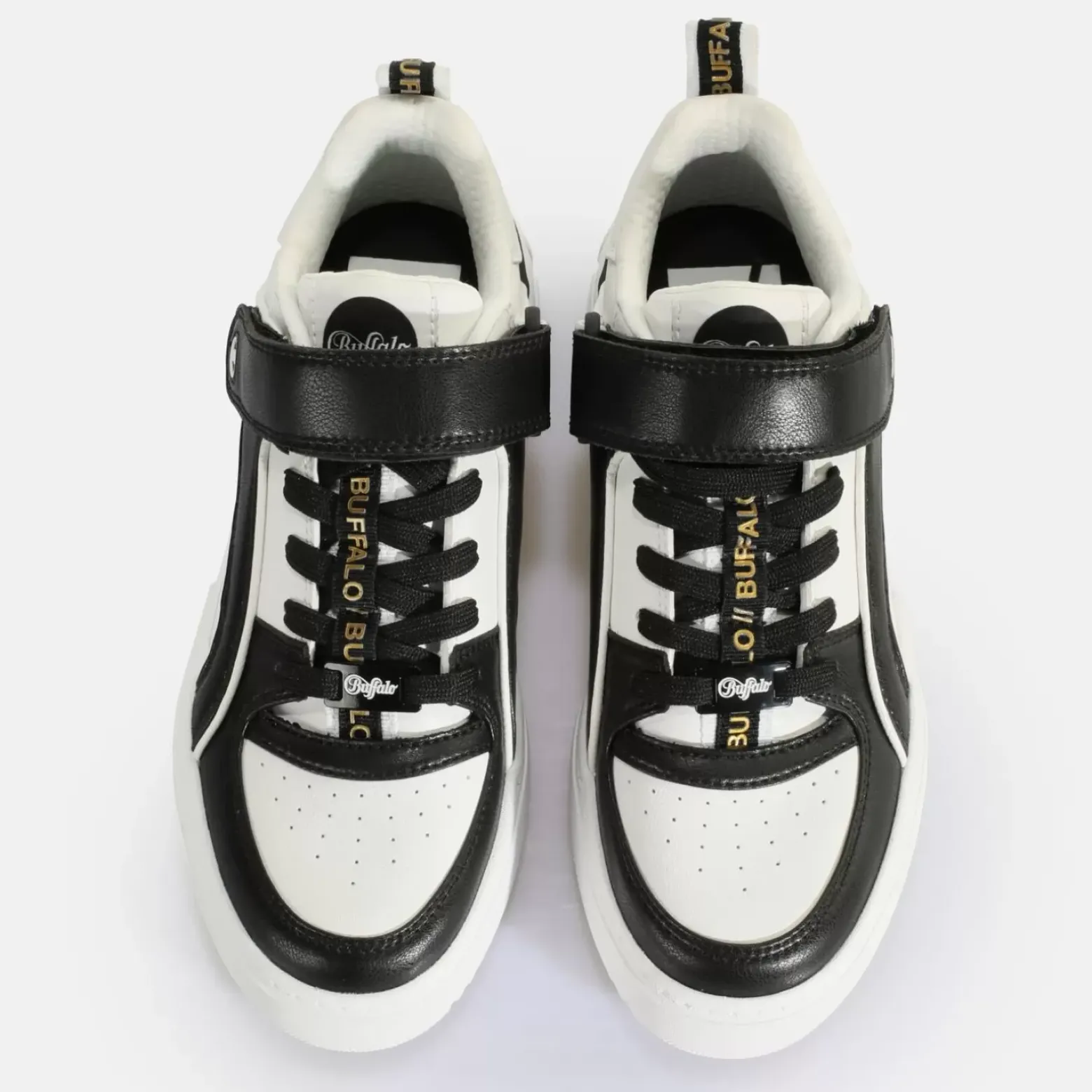 Best BUFFALO Rse Velc Baskets Basses Vegan Blanc/Noir Noir-Blanc