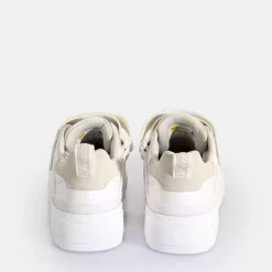 Shop BUFFALO Rse Velc Baskets Basses Vegan Blanc