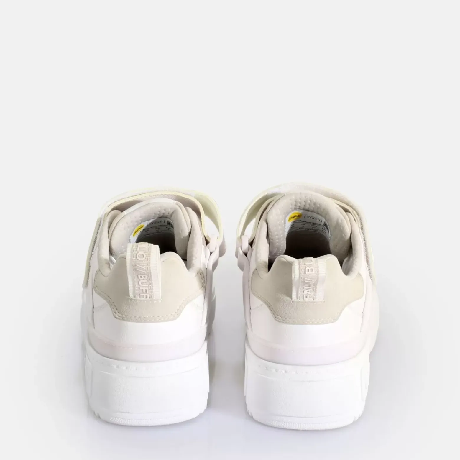 Shop BUFFALO Rse Velc Baskets Basses Vegan Blanc