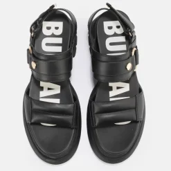 Discount BUFFALO Rude Ring Sandales A Plateforme Veganes Noir