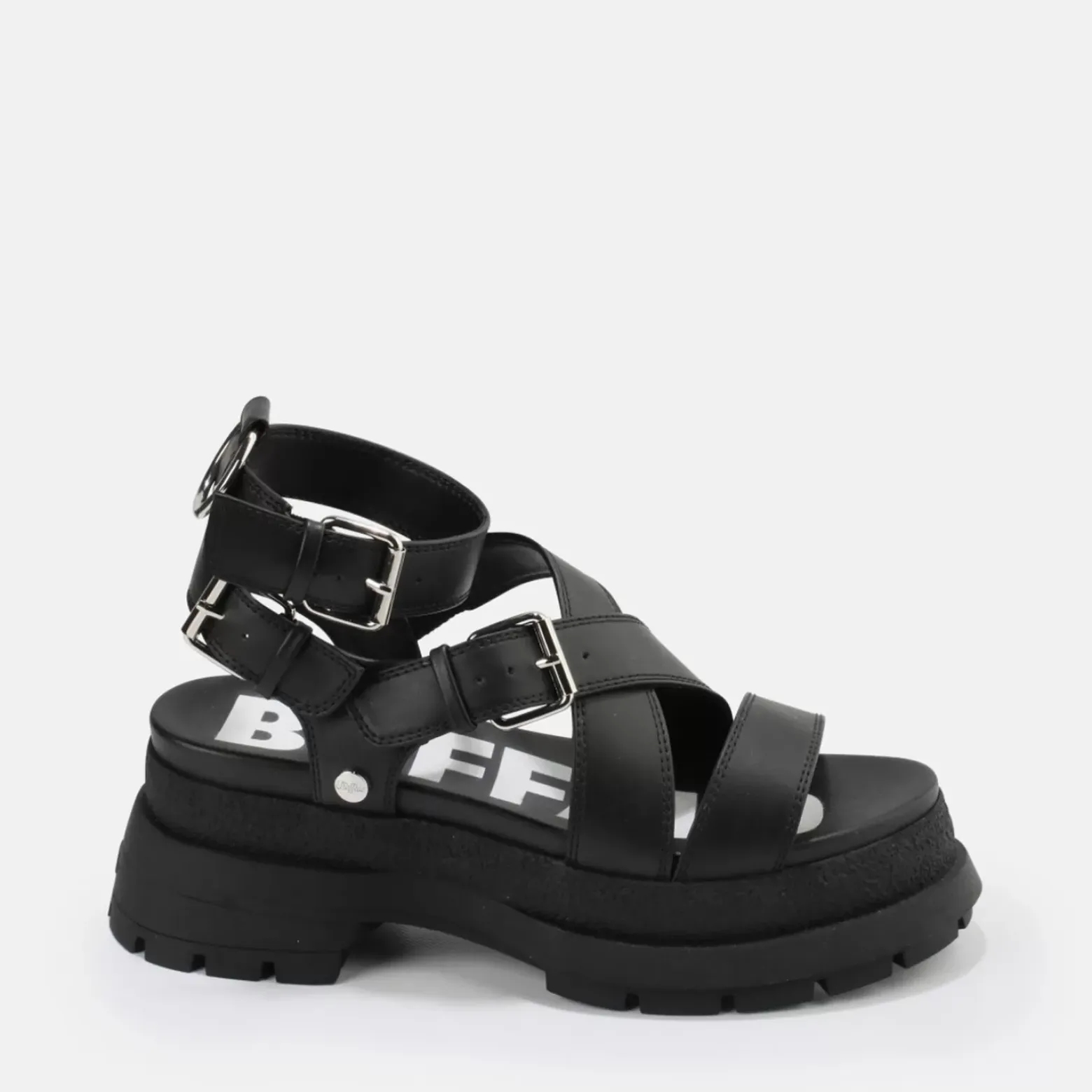 Online BUFFALO Rude Up Sandales A Plateforme Veganes Noir