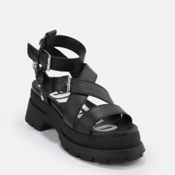 Online BUFFALO Rude Up Sandales A Plateforme Veganes Noir