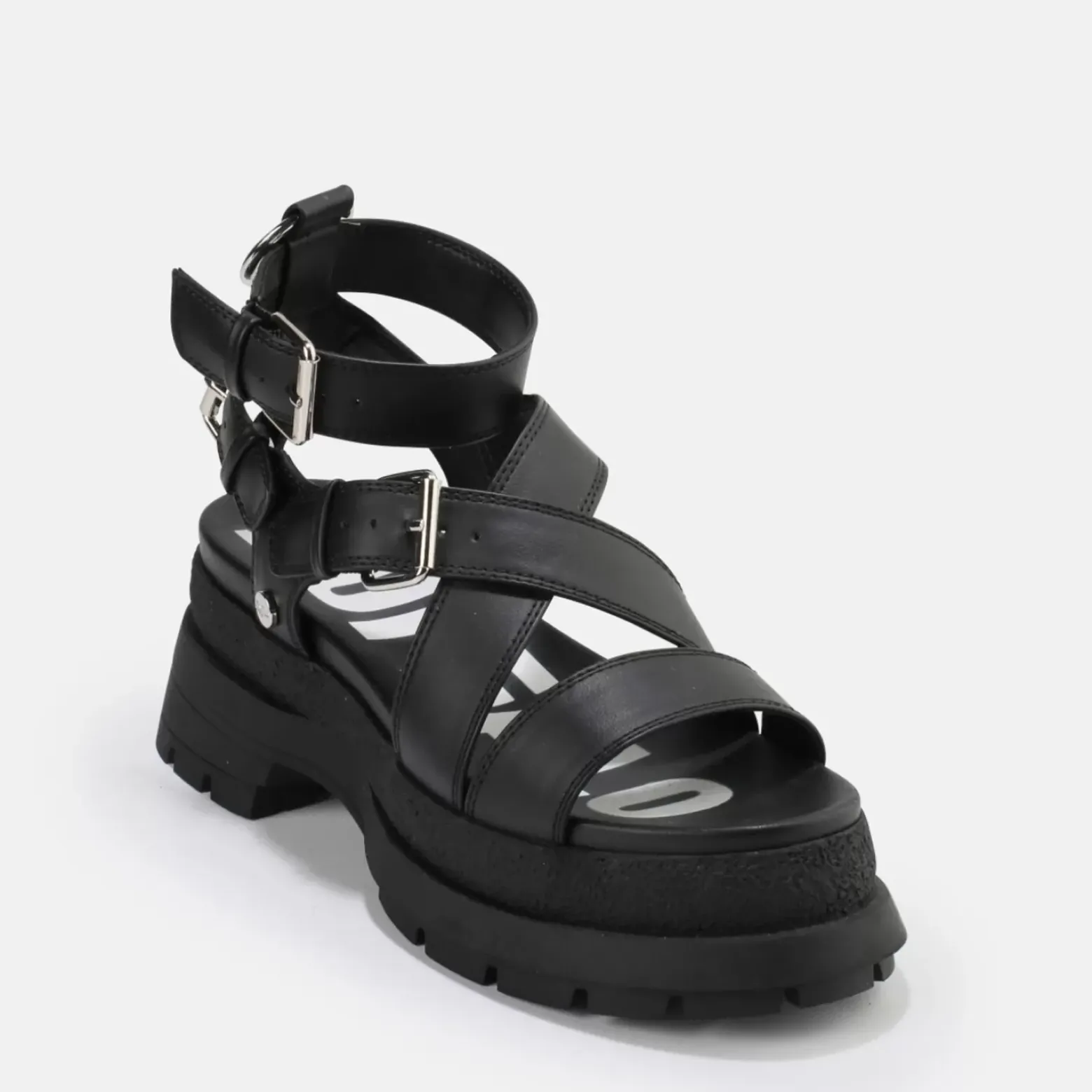 Online BUFFALO Rude Up Sandales A Plateforme Veganes Noir