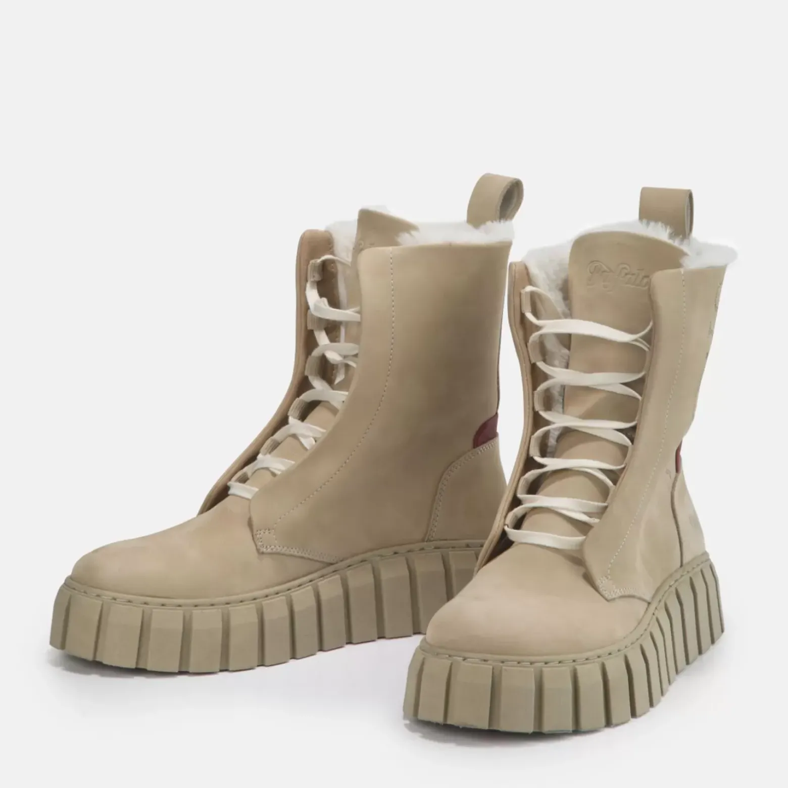 Best BUFFALO Saba Bottines Cuir Nubuck Cognac