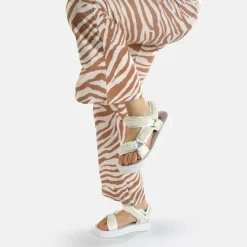 Cheap BUFFALO Sage Pearl Sandales A Plateforme Veganes Blanc