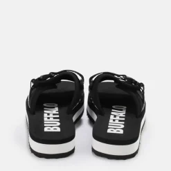 Online BUFFALO Sage Slide Sandales A Plateforme Veganes Noir