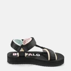 Online BUFFALO Sage Track Sandales A Plateforme Veganes/Multicolore Noir