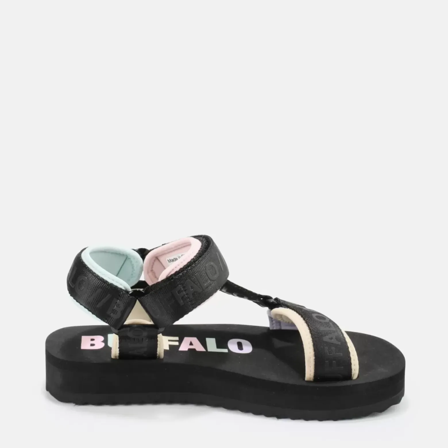 Online BUFFALO Sage Track Sandales A Plateforme Veganes/Multicolore Noir