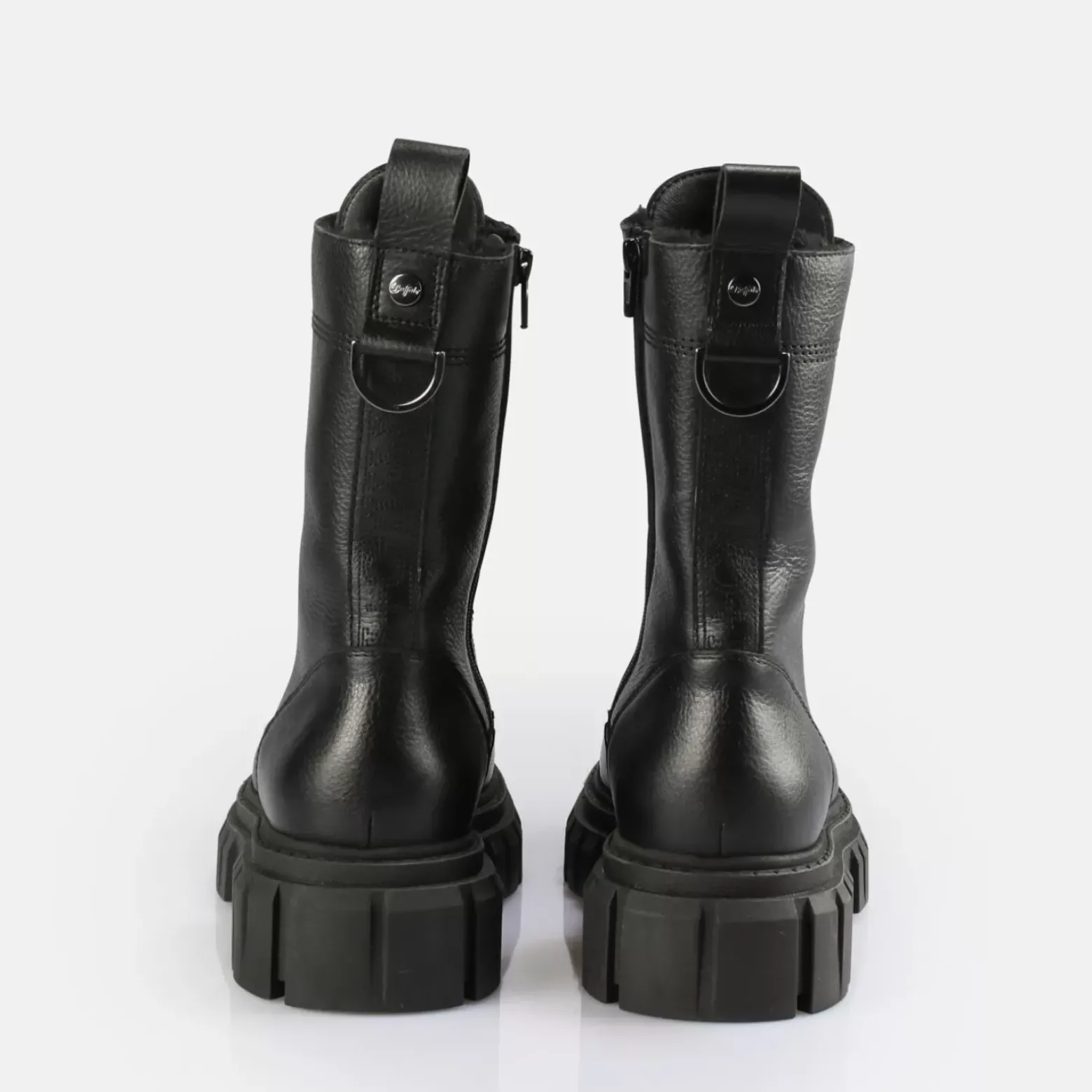 Hot BUFFALO Scape Laceup Hi Warm Bottines Noir