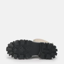 Discount BUFFALO Selen Bottines Cheville Plates Veganes Creme